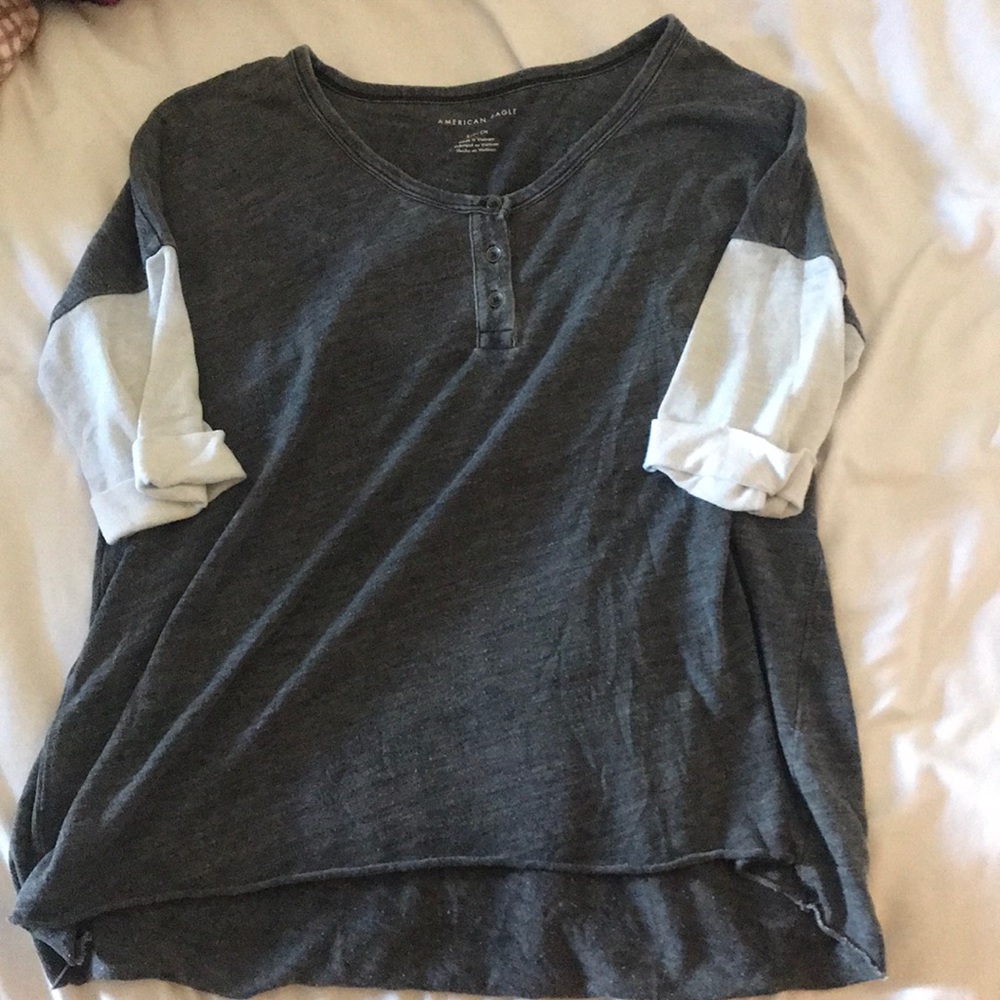 flowy quarter sleeve top